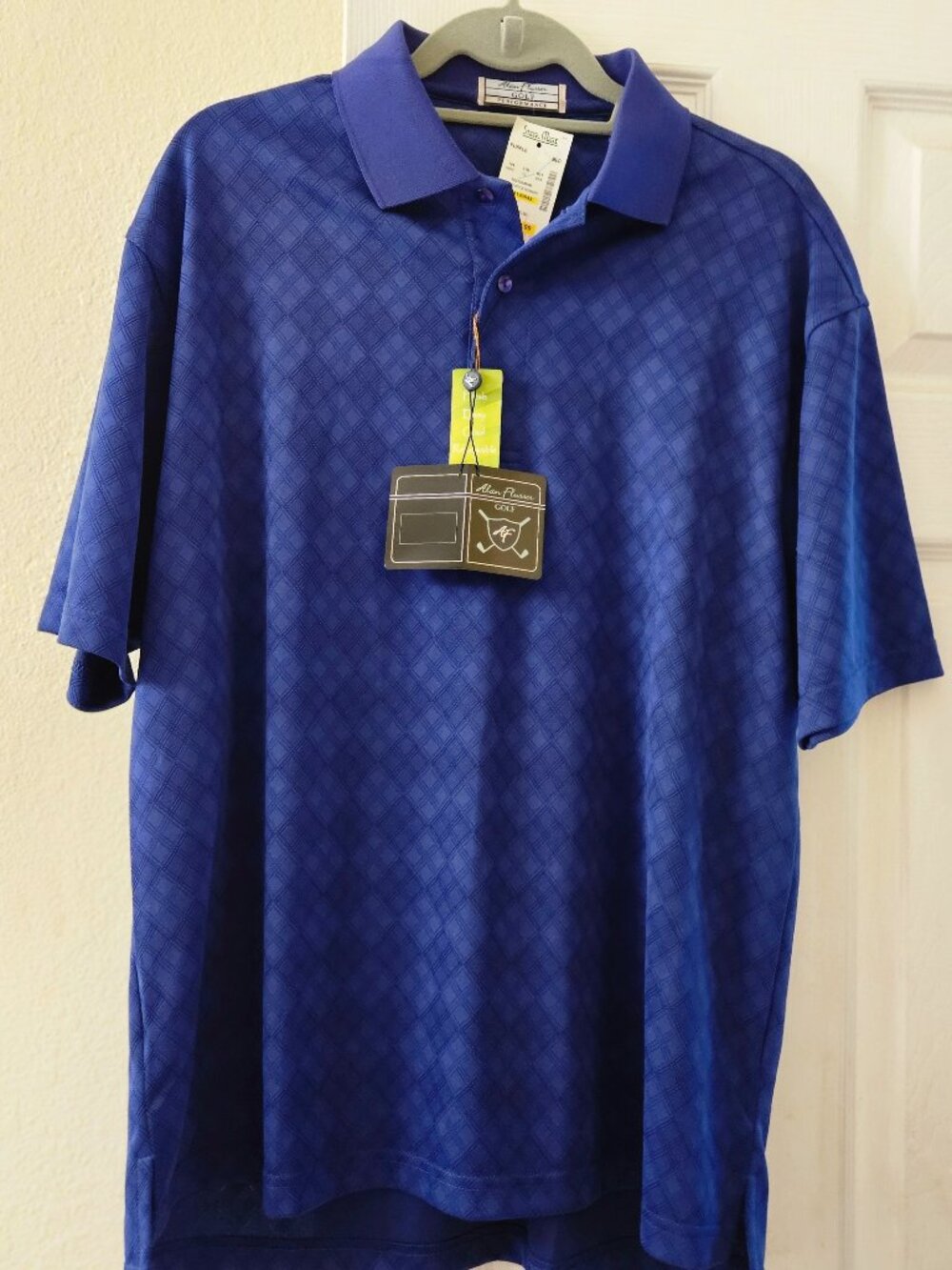 Alan Flusser bamboo Athleisure golf polo breathable Cooling Shirt  NWT M